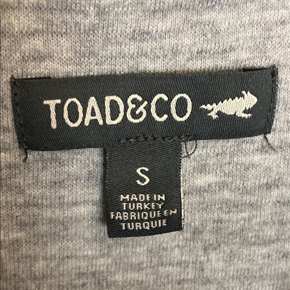 Toad&Co Gray Button-Up Moonwake ling sleeve Shirt small heather gray - Picture 2 of 8